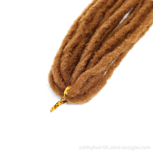Dreadlock 100% Synthetic Extensions Crochet Hair Locs Natural Faux Locs Crochet Braids Braid Hair